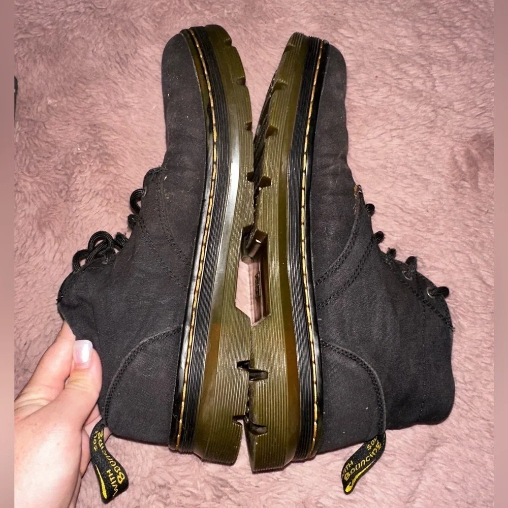 Dr. Martens Bonny Black Canvas Lace Up Chukka Boots Men’s 10 punk goth grunge